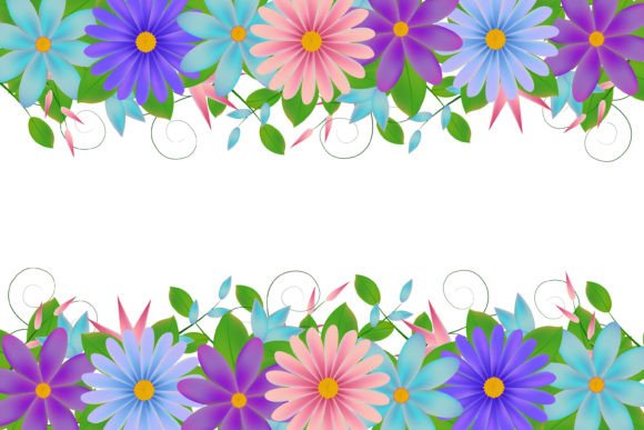 Flowers Frame Spring Graphics: A Freebies Review