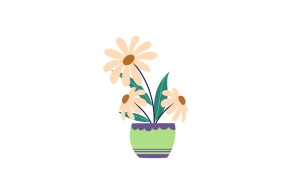 Flowers Pot Houseplant Graphics and Illustrations Review