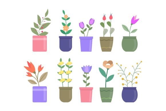 Flowers Pot Vector: Graphics and Illustrations Review