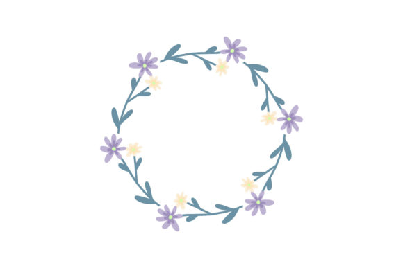 Frame Flowers Circle Beauty: Graphics & Illustrations