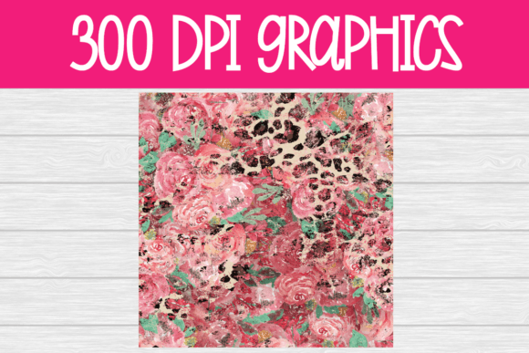 Roses Cheetah Grunge Digital Paper Review