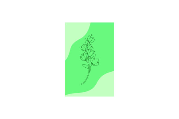 Spring Flowers Card Design for Graphics and Illustrations
