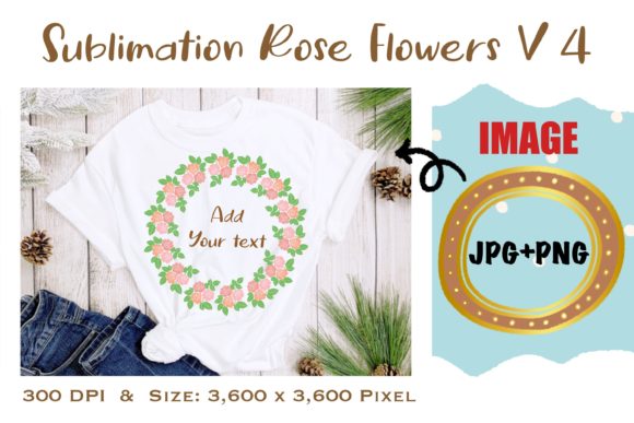 Sublimation Rose Flowers V 4: Graphics & Illustrations Review