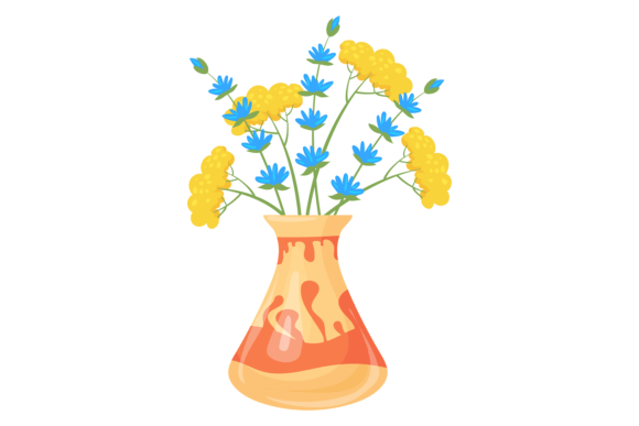 Wild Flowers Bouquet: Spring Graphics & Illustrations